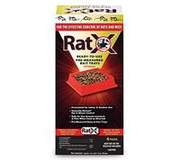 EcoClear Products 620105, RatX All-Natural Non-Toxic Humane Rat and Mouse Killer Pellets, Ready-To-Use Pre-Measured 3 oz. Bait Trays, 4-Pack