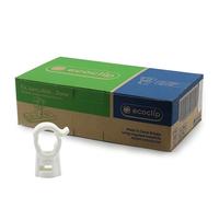 Ecoclip 15mm Modular Pipe Clips, Pack of 100, Made in Britain