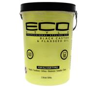 Ecoco Eco Style Gel - Black Castor Flaxseed Oil - 80 oz Gel