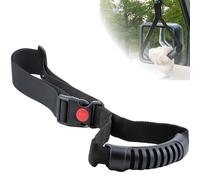 ecocstm Car Adjustable Grab Handle, Safety Handle Assist, Portable Vehicle Support Grab Bar for Trucks, SUVs, Jeeps, Vans, Cars and ATVs (Black Nylon, PVC, 7-17 inches)