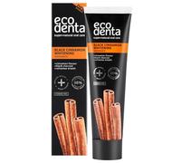 Ecodenta Black Cinnamon Teeth Whitening Toothpaste Black Tooth Paste Whitens Teeths | Cinamon Flavour Natural Toothpaste Fluoride Free, 100ml