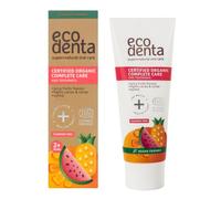 Ecodenta Kids Toothpaste Fluoride Free - Certified Organic Juicy Fruit Natural Childrens Tooth Paste Bubblegum Taste 75ml