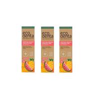 ECODENTA Pack Of 3 Certified COSMOS ORGANIC kids toothpaste, 2+ y.o. 75ml.