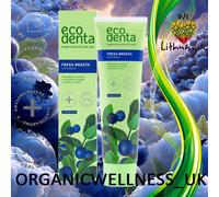ECODENTA Whitening Toothpaste with blueberry extract "FRESH BREATH" 100ml.