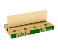EcoDispose 12" x 10-1/2" Kraft Precut POP UP Deli Paper Sheet, Interfolded Heavy Paper for Food Wrap and Serving (Pack 200)