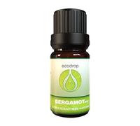 Ecodrop Bergamot FCF Essential Oil - 10ml | 100% Natural Therapeutic Grade Citrus Bergamia Oil | Citrus Aromatherapy Diffuser, Candle & Topical Oil for Mind, Mood, Stress, Sleep, Air & Clear Skin