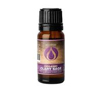 Ecodrop Clary Sage Essential Oil - 10ml Bottle | Pure & Natural Salvia Sclarea Oil | Aromatherapy Diffuser, Massage & Bath Oil for Mood, Stress Relief & Aids Digestion | Organic