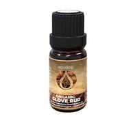 Ecodrop Clove Bud Essential Oil - 10ml Bottle | 100% Pure & Natural Eugenia Caryophyllata Oil | Aromatherapy Massage, Diffuser, Bath & Candle Oil for Focus, Pain & Skin | Organic