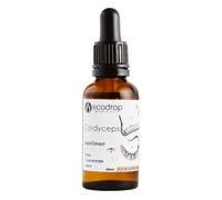 Ecodrop Cordyceps Mushroom Supplement 30ml, Dual Extract Liquid Tincture
