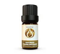 Ecodrop Frankincense Essential Oil I 5ml I Genuine Olibanum from Oman, 100% Pure Essential Oils I Aromatherapy I Use for Massage, Diffusers & Bath I Boswellia Sacra