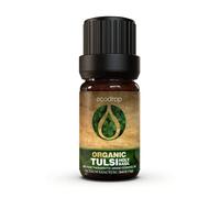 Ecodrop Holy Basil Essential Oil - 5ml | 100% Pure, Natural & Organic Tulsi Ocimum Sanctum Oil | Mind & Body Aromatherapy Diffuser & Bath Oil for Stress, Meditation, Skin & Wounds