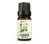 Ecodrop Jasmine Essential Oil 5ml | Jasminum Sambac, Steam-Distilled | 100% pure, undiluted Jasmine oil. For aromatherapy, diffusers, massage, bath, soap & candle making. Bottled in the UK