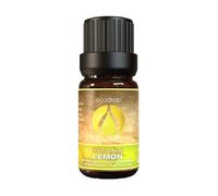 Ecodrop Lemon Essential Oil 10ml | Certified Organic, 100% Pure Italian Lemon Oil | Fresh Citrus Oil for Aromatherapy, Diffuser, Massage, Bath, Soap & Candle Making