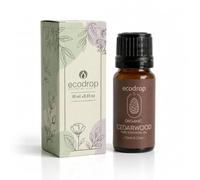 Ecodrop Organic Atlas Cedarwood Essential Oil 10ml | Cedrus Atlantica | 100% pure Atlas Cedarwood oil. Aromatherapy, diffuser, massage, bath, soap & candle making. Bottled in the UK