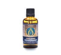 Ecodrop Peppermint Essential Oil I 50ml I Certified Organic and 100% Pure Essential Oils I Natural & Organic with Therapeutic Grade for Aromatherapy I Massage, Diffusers & Bath I e-Book Included