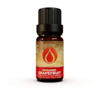 Ecodrop Pure Grapefruit Essential Oil - 10 ml | 100% Natural & Organic Pink Grapefruit Oil | Aromatherapy Oil for Diffusers for Home | Refreshing Citrus Scent for Massage, Bath, Soap & Candle Making
