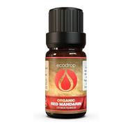 Ecodrop Red Mandarin Essential Oil - 10ml | Organic, Pure & Natural | Citrus & Floral Scent | Sweet Aromatherapy Diffuser Oil for Positive Energy | Night Soothing & Calming for Skin Blemishes