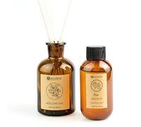 Ecodrop Rose Reed Diffuser Set - 100ml | Relaxing & Luxurious Rose Scented Aromatherapy Fragrance Oil, a Glass Bottle & 6 Wooden Reed Sticks | Office & Home Spa Gift for Kitchen, Bedroom & Bathroom