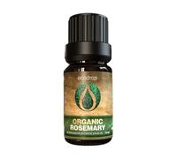 Ecodrop Rosemary Essential Oil I 10ml I Certified Organic and 100% Pure Natural & & Therapeutic Grade for Aromatherapy, Massage, Diffusers & Bath I Rosemary Oil for Healthy Hair I e-Book Included