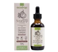 ECODROP Soursop Drops - 60 ml | 2000mg | 11-in-1 Herbal Multivitamin Supplement | Contains Soursop Bitters Fruit Extract, Irish Seamoss, Moringa, Turmeric, Oregano & MSM | with Dose Dropper