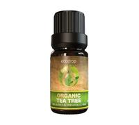 Ecodrop Tea Tree Essential Oil I 10ml I Certified Organic & 100% Pure I Natural for Aromatherapy, Massage, Diffusers & Bath I Australian Tea Tree Oil for Healthy Hair & Nails