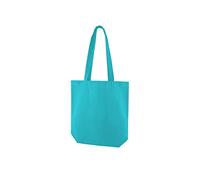 Ecoduka® 10oz Coloured Heavy Cotton Canvas Tote Bag | Shopping Bag in 15 Vibrant Colours | 320gsm Orange, Yellow, Purple, Red, Blue, Pink, Green (Turquoise)