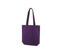 Ecoduka® 10oz Coloured Heavy Cotton Canvas Tote Bag | Shopping Bag in 15 Vibrant Colours | 320gsm Orange, Yellow, Purple, Red, Blue, Pink, Green (Purple)