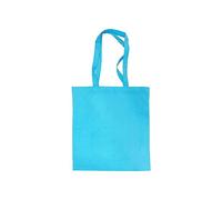 Ecoduka® Coloured Reusable Cotton Tote Bag, Sustainable, UK Stocked Cotton Shopping Bag | 1, 5,10, 50 Pack (Aqua, 5 Pack)
