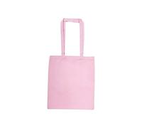 Ecoduka® Coloured Reusable Cotton Tote Bag, Sustainable, UK Stocked Cotton Shopping Bag | 1, 5,10, 50 Pack (Baby Pink, 1 Pack)