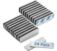 EcoEarth - Name Tag Magnets - 1.75 x 0.5in, 24 PK - Premium Name Tag Holders with Magnetic Backing - 3 Extra Strong Neodymium Magnets for ID Badge Holders