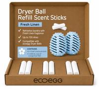 Ecoegg Dryer Ball Refill Scent Sticks | Fresh Linen | 6 Refill Sticks