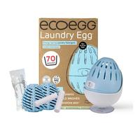 Ecoegg Fresh Linen Set. Refillable Laundry Egg, 70 washes, 2 x Dryer Balls, 1 x Detox Tablets, 1 x Laundry Egg Holder