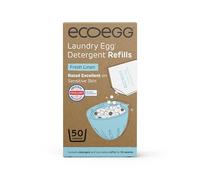 ecoegg Laundry Egg Refills Detergent and Fabric Softener Replacement Non bio, no chlorine bleaches, phosphates, parabens, SLS/SLES or palm oil Sensitive Skin 50 Washes Fresh Linen