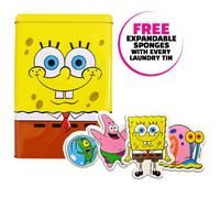 ecoegg x SpongeBob Storage Tin with Free Pop Up Character Sponges - Pack of 4