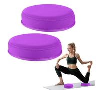 ECOESPTI Yoga Knee Pad, 1.57 Inch Thick, Memory Foam and EPE Foam, for Knees Elbows Wrist Hands Head Yoga Pilates Work Out Kneeling Pad, Exercise Mat 2 purple