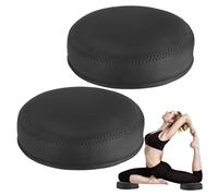 ECOESPTI Yoga Knee Pad, 1.57 Inch Thick, Memory Foam and EPE Foam, Waterproof and Non-Slip, for Knees Elbows Wrist Hands Head Yoga Pilates Work Out Kneeling Pad, Exercise Mat 2 Black