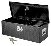 EcoExplorer 30 Inch Tool Box for Truck, Aluminum Truck Bed Toolboxes with Sliding Shelf, Heavy Duty Waterproof Tool Box Organizer Chest for Pick Up Truck Rv Trailer - Black