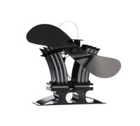 Ecofan 806CAXBX Heat Powered Wood Stove Fan, Black, Bilingual,9"Blade