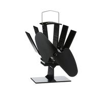 Ecofan Original Mini, 815CAXBX, Classic Styled, Heat Powered Wood Stove Fan, 85 CFM, Black 16.5cm Blade
