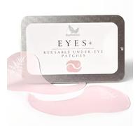 EcoFeminii Reusable Silicone Eye Patches - Under Eye Mask Locks in Moisture - Targets Dark Circles, Puffiness & Fine Lines - Ultra-Thin Occlusive Layer Plumps Skin - with Travel Tin
