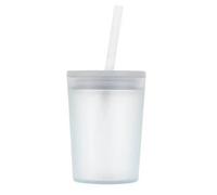 Ecoffee Cup 12Oz 350Ml Frio Reusable Cold Drink Cup With Straw, Pla Iced Coffee Tumbler, Melamine Free & Dishwasher Safe