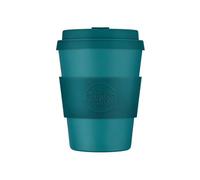 Ecoffee Cup 12oz 350ml Reusable Eco-Friendly 100% Plant Based Coffee Cup with Silicone Lid & Sleeve - Melamine Free & Biodegradable Dishwasher/Microwave Safe Travel Mug, Bay of Fires