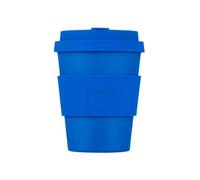 Ecoffee Cup 12oz 350ml Reusable Eco-Friendly 100% Plant Based Coffee Cup with Silicone Lid & Sleeve - Melamine Free & Biodegradable Dishwasher/Microwave Safe Travel Mug (Bonassola)