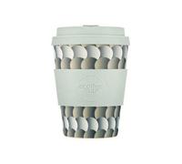 Ecoffee Cup 12oz 350ml Reusable Eco-Friendly 100% Plant Based Coffee Cup with Silicone Lid & Sleeve - Melamine Free & Biodegradable Dishwasher/Microwave Safe Travel Mug, Drempels