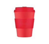 Ecoffee Cup 12oz 350ml Reusable Eco-Friendly 100% Plant Based Coffee Cup with Silicone Lid & Sleeve - Melamine Free & Biodegradable Dishwasher/Microwave Safe Travel Mug, Meridian Gate