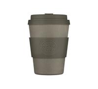 Ecoffee Cup 12Oz 350Ml Reusable Eco-Friendly 100% Plant Based Coffee Cup With Silicone Lid & Sleeve, Molto Grigio