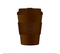 Ecoffee Cup 12oz 350ml Reusable Eco-Friendly 100% Plant Based Coffee Cup with Silicone Lid & Sleeve - Melamine Free & Biodegradable Dishwasher/Microwave Safe Travel Mug (Spooky Action at A Distance)