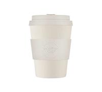 Ecoffee Cup 12oz 350ml Reusable Eco-Friendly 100% Plant Based Coffee Cup with Silicone Lid & Sleeve - Melamine Free & Biodegradable Dishwasher/Microwave Safe Travel Mug, Waicara