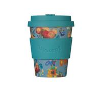 Ecoffee Cup 12Oz 350Ml Van Gogh Design Reusable Eco-Friendly 100% Plant Based Coffee Cup, Museum Flowers