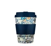 Ecoffee Cup 12oz 350ml Van Gogh Collection Reusable Eco-Friendly 100% Plant Based Coffee Cup with Silicone Lid & Sleeve - Melamine Free & Biodegradable Dishwasher Safe Travel Mug, Old Vineyard